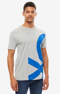 Футболка мужская United Colors of Benetton 3BL0J15C8_501 серая/синяя M