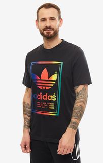 Футболка мужская adidas Originals ED6917 черная/разноцветная S