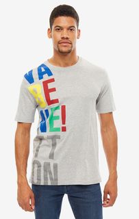 Футболка мужская United Colors of Benetton 3096J15C7_501 серая/синяя/красная XL