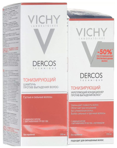 Шампунь Vichy Dercos Аминексил тонизирующий 200 мл x 2 шт