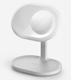 Зеркало-светильник Momax Q.Led QL3 с беспроводной зарядкой и Bluetooth-динамиком (White)