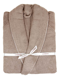 Халат банный Luxberry Basic табачно-белый (S)