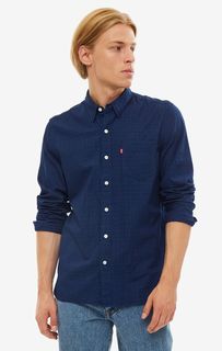 Рубашка мужская Levis 6582404370 синяя/черная XXL Levis®