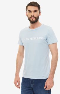 Футболка мужская Calvin Klein Jeans J30J3.7856.4130 голубой/белая S