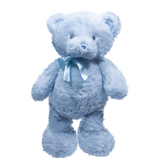 Мягкая игрушка Teddykompaniet Голубой мишка с бантом, 19 см,5345