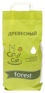 Древесный наполнитель туалета для животных Cindy Cat Forest 15 кг