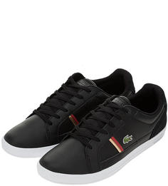 Кроссовки мужские Lacoste 738SMA00171B5T черные/красные/золотистые 8 FR