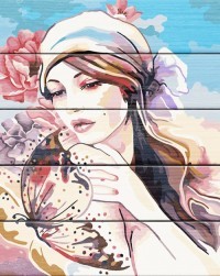 Набор для рисования по номерам по дереву "Нежность бабочки" (40x50 см) Flamingo