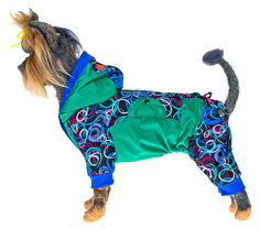 Комбинезон для собак Happy Puppy Фэнтази, зеленый, XL