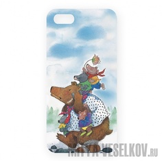Чехол Mitya Veselkov для Apple iPhone 5 Медведица с медвежатами Арт. IP5.МITYA-169