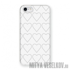 Чехол Mitya Veselkov для Apple iPhone 7/8 Сердца-нашивки IP7.MITYA-033