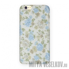 Чехол Mitya Veselkov для Apple iPhone 6 Нежные голубые цветы IP6.MITYA-329