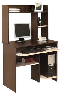 Компьютерный стол Атлант Интел 1 90x60x143 см, бежевый/коричневый Atlant