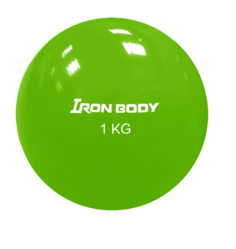 Гимнастический мяч Iron Body 1792EG-2 зеленый 11 см