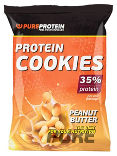 Протеиновое печенье PureProtein Protein Cookies 80 г арахисовое масло