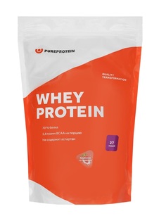 Сывороточный протеин PureProtein Whey Protein 810 г Клубника со сливками