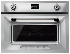 Встраиваемый электрический духовой шкаф Smeg SF4920MCX1 Silver/Black