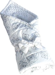 Конверт-одеяло SlingMe Мишутка белый