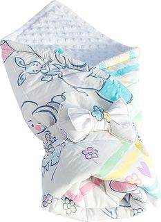 Конверт-одеяло SlingMe Полянка белый