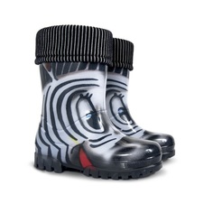 Сапоги Demar twister lux print "зебра" съемный чулок р 34-35