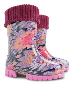 Сапоги Demar twister lux print модель "павлин" р 34-35