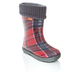 Сапоги Demar Hawai lux print Красная клетка р. 24-25