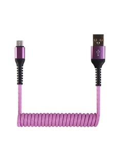 Кабель WIIIX CB940-UMU-12PE microUSB 1,2м Purple