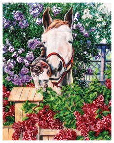 Набор для вышивания бисером Нежная привязанность Белоснежка