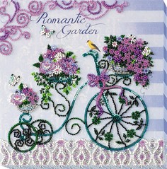 Набор-миди для вышивания бисером Абрис Арт AMB-031 Романтический сад 20х20 см