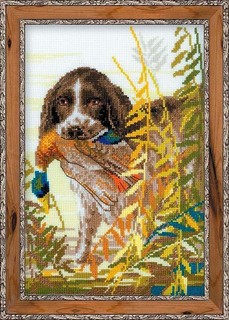 Набор для вышивания арт.СС-1151 "Охота, спаниель" 18x27 см Риолис