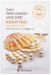 Маска для лица тканевая жемчуг Skin Planet daily fresh garden mask sheet RADIANT PEARL Mijin