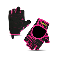 Перчатки для фитнеса Larsen 16-8345 черно-розовые M