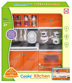 Игровой набор Cooks Kitchen - Кухня с Посудой (Свет, Звук) Shenzhen Toys