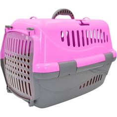 Переноска для животных HOMEPET, розовыая 48х32х32 см
