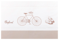 Постельное белье Oxford Цвет: Белый/Серо-Бежевый (1,5 спал,) Bovi