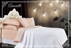 Комплект постельного белья KAZANOV.A Amaretti Цвет: Капучино, Белый (2 спальное евро)