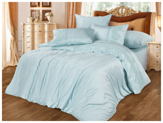 Постельное белье бамбуковый сатин с гипюром Cleo 020-BS евро