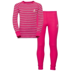 Комплект термобелья Odlo Warm 2019 детский розовый/серый, M