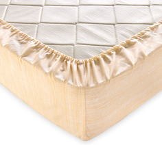 Простыня на резинке "Эко 2 светло-желтая" 180х200х25 Текс Дизайн