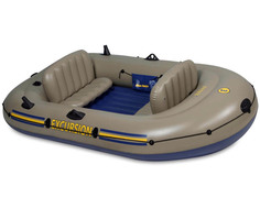 Лодка для рыбалки Intex Excursion 3 Set коричневая