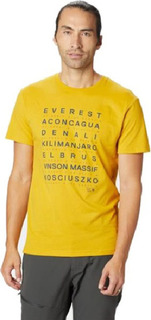 Футболка Mountain Hardwear Seven Summits Short Sleeve T мужская желтая XL