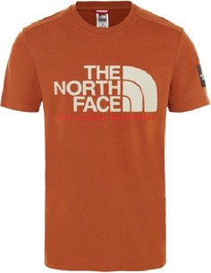 Футболка The North Face Fine Alpine SS мужская коричневая XS