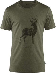 Футболка Fjallraven Deer Print T-Shirt мужская хаки L