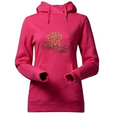 Толстовка женская Bergans Lady Hoodie, hot pink/lime, L INT