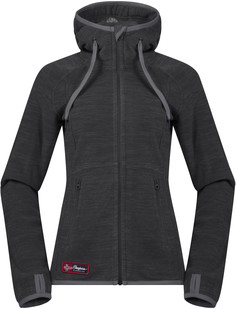 Толстовка женская Bergans Hareid, solid charcoal melange/solid dark grey, S INT