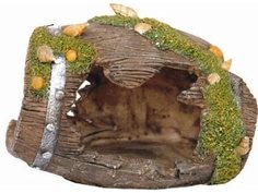 Декорация для аквариума Fauna International Бочка, 13,5х9х9,5 см