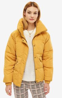 Пуховик женский ICHI желтый