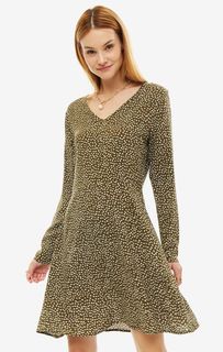 Платье женское ICHI зеленое