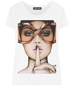 Футболка женская ALEXANDER KONASOV "Girl Glass" белая XL