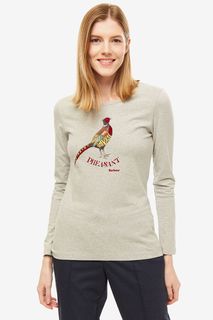 Футболка женская Barbour серая